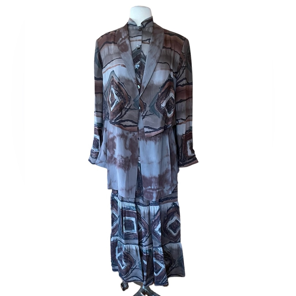 Vintage Dorothy Schoelen Platinum 3‎ Piece Skirt Set
